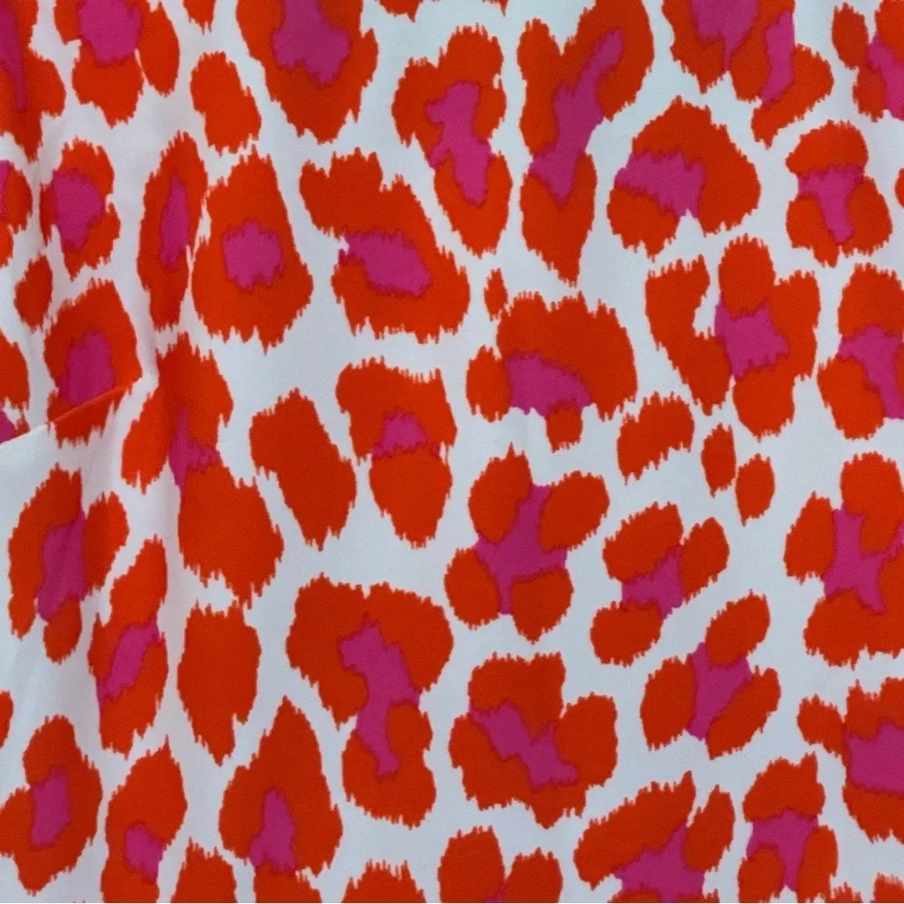 Jude Connally Mary Pat Dress Pink Animal Print size Small - Picture 3 of 6